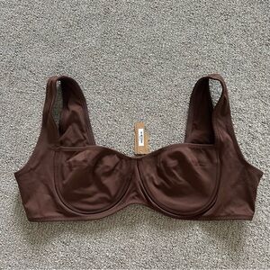 SKIMS Shaping Swim Unlined‎ Underwire Bikini Top Size 4X